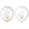 " I Do Crew" Confetti Latex Balloonss