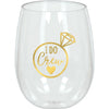 " I Do Crew" Stemless Wine Glass