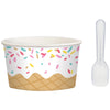 Ice Cream Disposable Cup Set