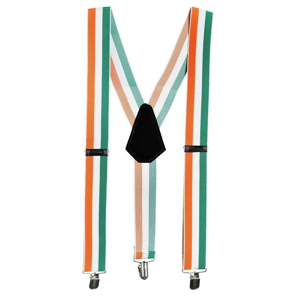 Irish Flag Striped Suspenders