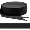 Jet Black Jumbo Solid Crepe Streamer, 500'