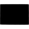 Jet Black Solid Color Paper Placemats