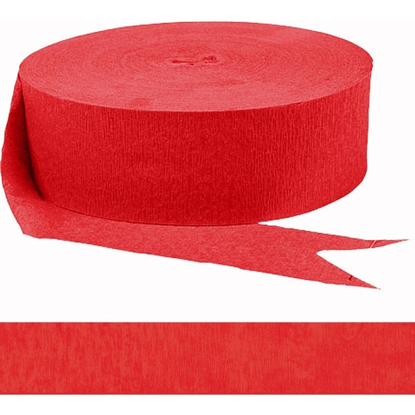 Jumbo Rolls Crepe - Apple Red