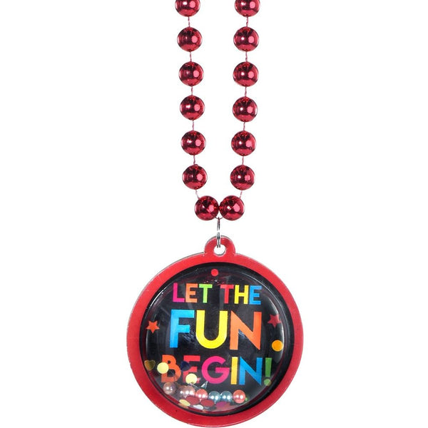 Let The Fun Begin Bead Necklace