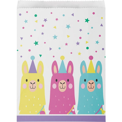 Llama Party Paper Treat Bags
