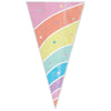 Magical Rainbow Birthday Unicorn Horn Shaped Cellophane Treat Bags