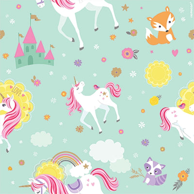 Magical Unicorn Printed Gift Wrap, 5'
