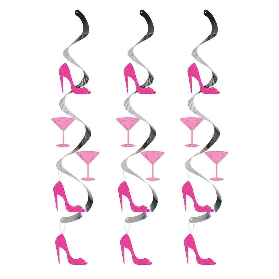 Martini And Heels Dizzy Danglers