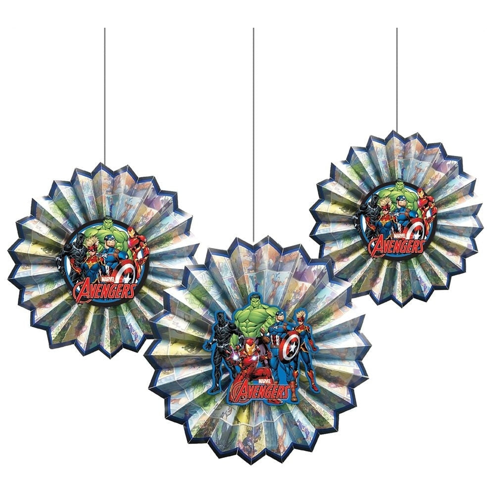 Marvel Avengers Powers Unite Tm Paper Fan Decoration