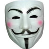 Vendetta White W/Pink Cheeks Mask