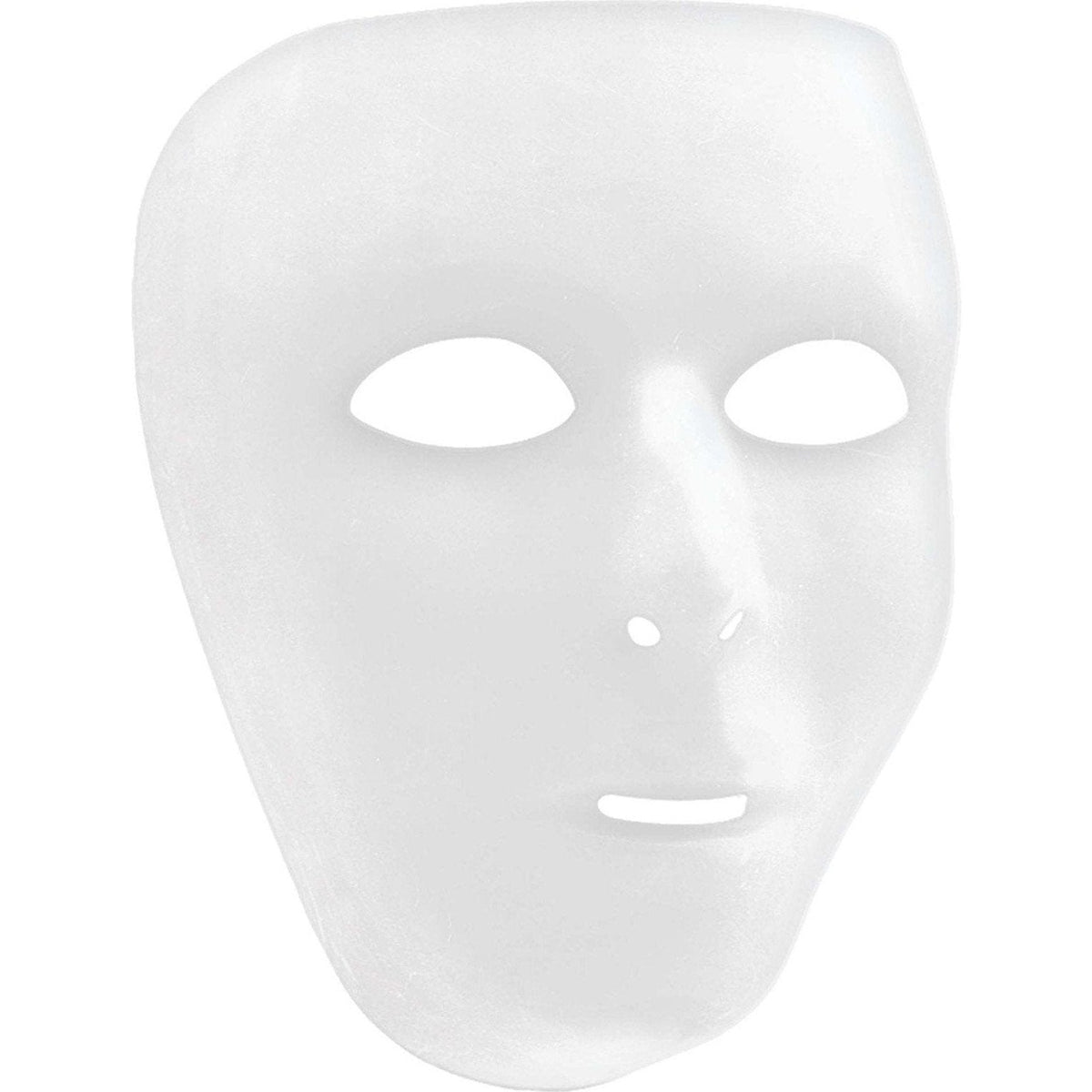 White Full Face Mask