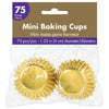 Mini Cupcake Cases - Gold