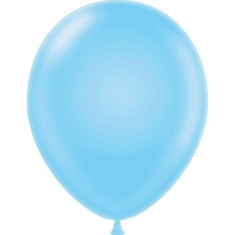 Mini Decorator 5" Tuftex Latex Balloons 50 Per Package Baby Blue