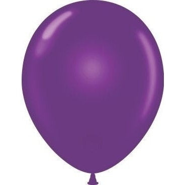 Mini Decorator 5" Tuftex Latex Balloons 50 Per Package Plum Purple