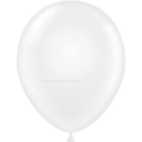 Mini Decorator 5" Tuftex Latex Balloons 50 Per Package Clear