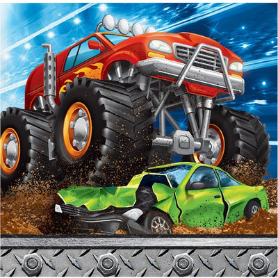 Monster Truck Beverage Napkins