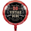 Vintage Dude 50Th Birthday Mylar Balloon