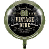 Vintage Dude 60Th Birthday Mylar Balloon