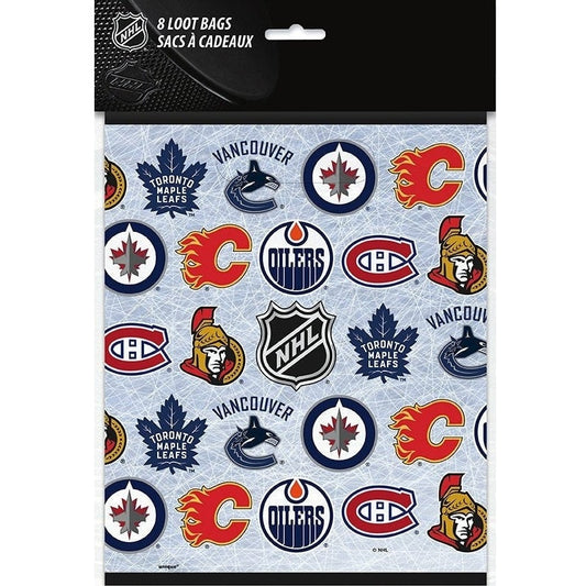 NHL Fans Loot Bags, 8 Count