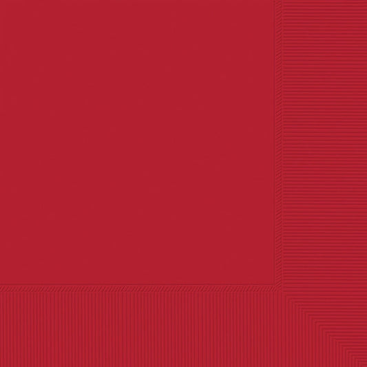 Beverage Napkins, 40 Count. - Apple Red