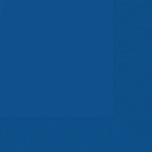 Beverage Napkins, 40 Count. - Bright Royal Blue