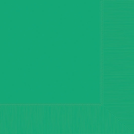 Beverage Napkins, 40 Count. - Festive Green