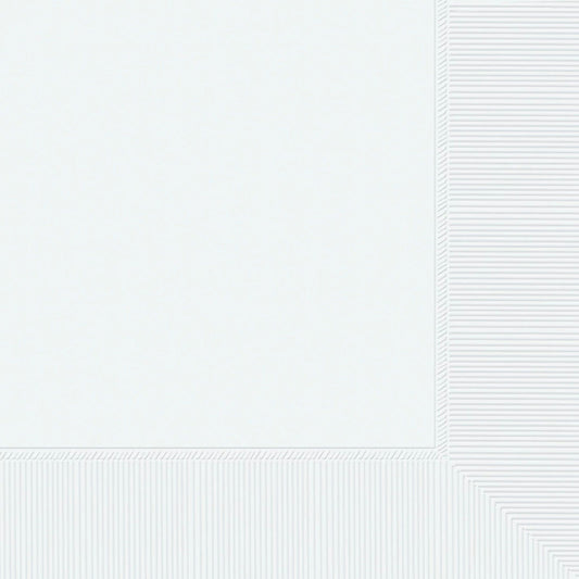 Beverage Napkins, 40 Count. - Frosty White