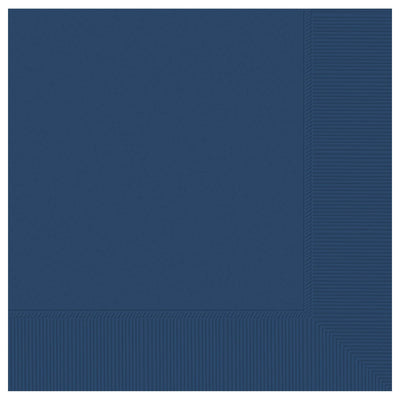 Navy Flag Blue 2-Ply Beverage Napkins, 50 Count
