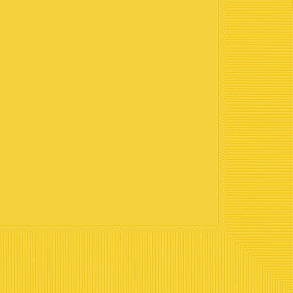 Beverage Napkins, 40 Count. - Yellow Sunshine