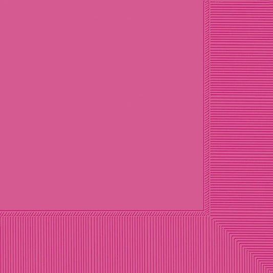Dinner Napkins, 40 Count. - Bright Pink