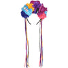 Neon Day Of The Dead Floral Headpiece - Adult