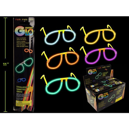 Neon Glo Eye-Glasses, 5 Col.,