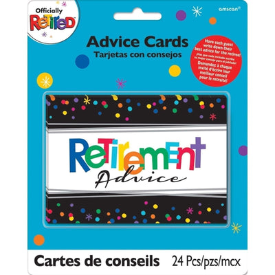 Officially Retired Retirement Advice Cards