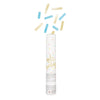 " Oh Baby" Blue And Gold Confetti Cannon