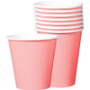 Pale Pink Economy Solid Paper Cups, 9Oz.