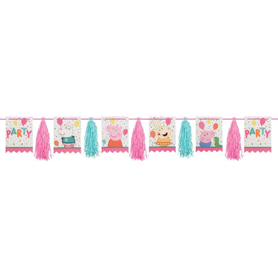Peppa Pig Confetti Party Pennant Tassel Garland
