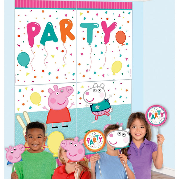 Peppa Pig Confetti Party Scene Setters With Props