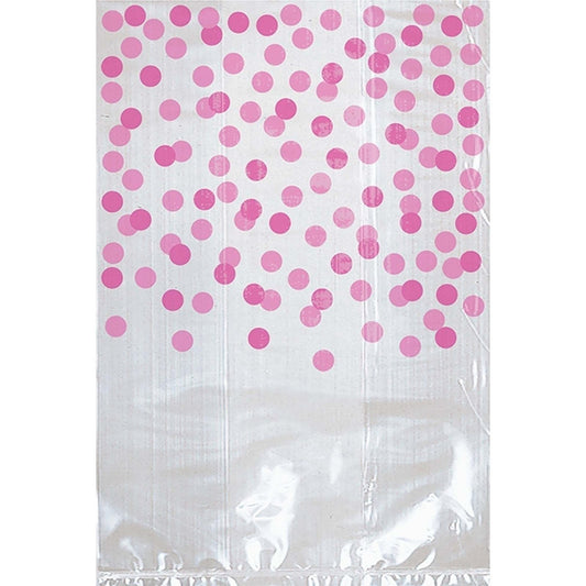 Pink Cellophane Bag W/Dots