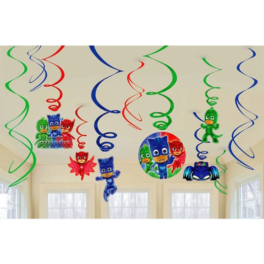 Pj Masks Value Pack Foil Swirl Decorations