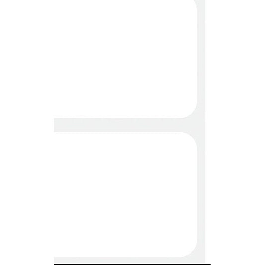 Plain White Name Tags, 100 Count