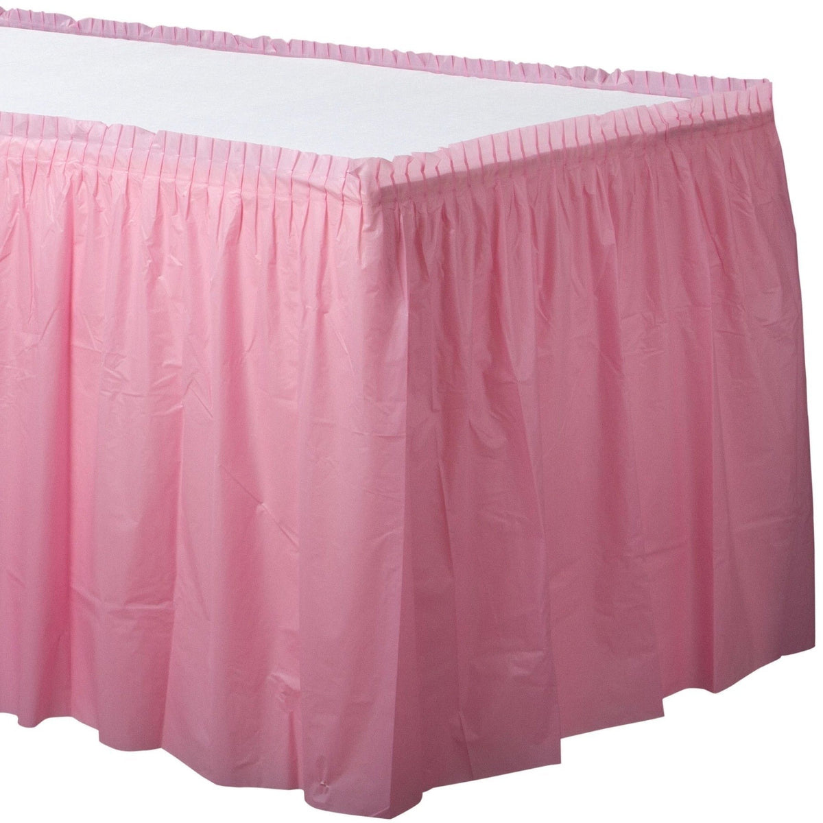 Plastic Table Skirt - New Pink 21'