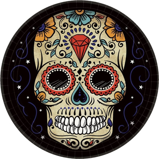 Plate, 10" Day Of Dead Sugar Skull