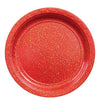 Round Prismatic Plates, 9" - Apple Red