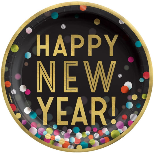 Colorful Confetti 10" Round Plates
