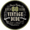 Vintage Dude 60Th Birthday Dessert Plates