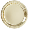 Gold Foil Round 9" Dinner Plates, 8 Count - Foil Board