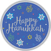 Eight Happy Nights Round Plates, 7"