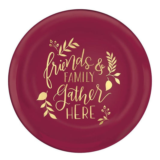Friends & Family Plastic Coupe Plates, 7 1/2"