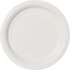 Frosty White Value Solid Round Plates, 7"