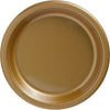 Gold Sparkle Plastic Plates, 10 1/4"